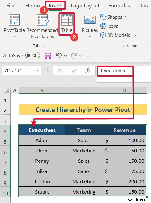 Cách tạo cấu trúc phân cấp trong Excel (3 cách dễ dàng)