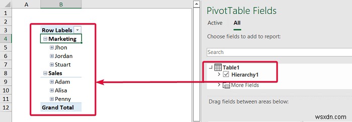 Cách tạo cấu trúc phân cấp trong Excel (3 cách dễ dàng)