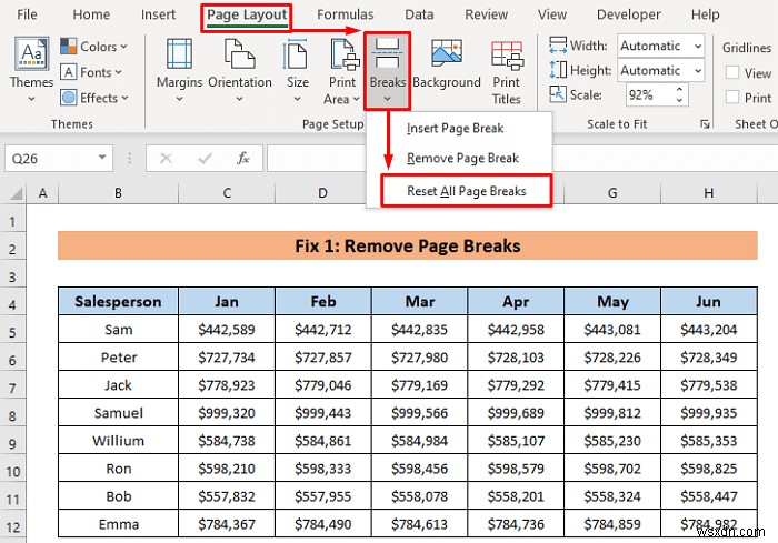 [Đã giải quyết!] Tỷ lệ in để vừa với Không hoạt động trong Excel