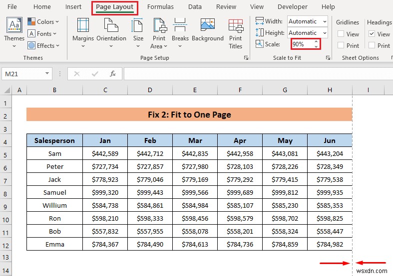 [Đã giải quyết!] Tỷ lệ in để vừa với Không hoạt động trong Excel