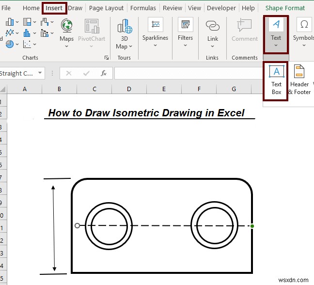 Cách vẽ bản vẽ Isometric trong Excel (với các bước đơn giản)