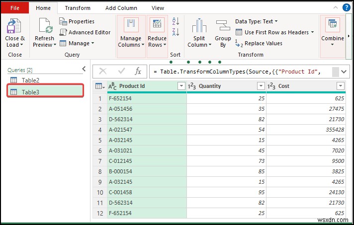 Cách tạo mối quan hệ trong Excel với giá trị trùng lặp