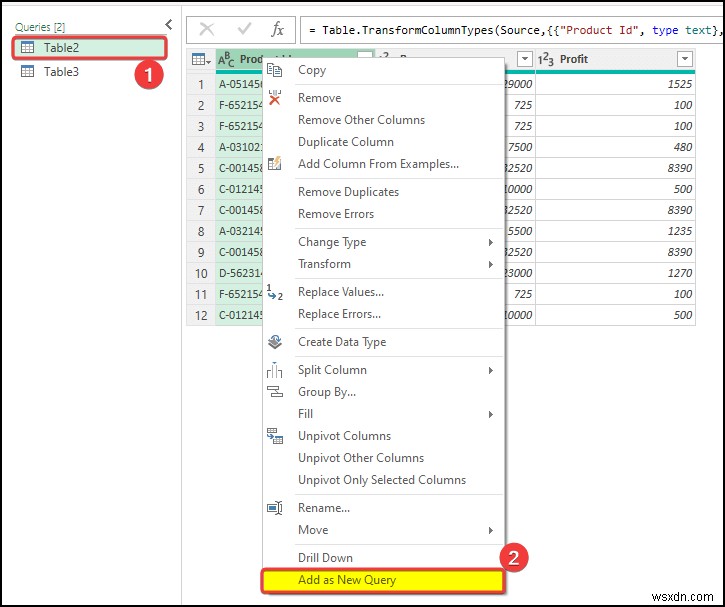 Cách tạo mối quan hệ trong Excel với giá trị trùng lặp