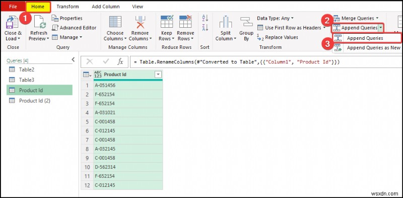 Cách tạo mối quan hệ trong Excel với giá trị trùng lặp