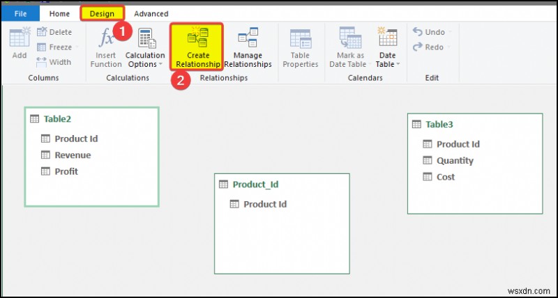 Cách tạo mối quan hệ trong Excel với giá trị trùng lặp