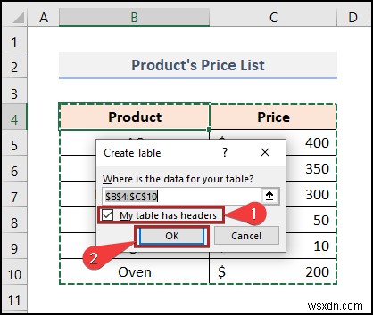 Cách quản lý mô hình dữ liệu trong Excel (với các bước đơn giản)