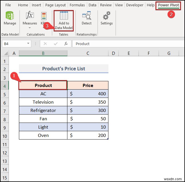 Cách quản lý mô hình dữ liệu trong Excel (với các bước đơn giản)