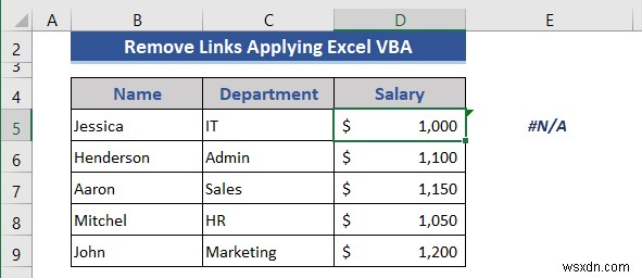 Cách xóa các liên kết không xác định trong Excel (4 Ví dụ phù hợp)