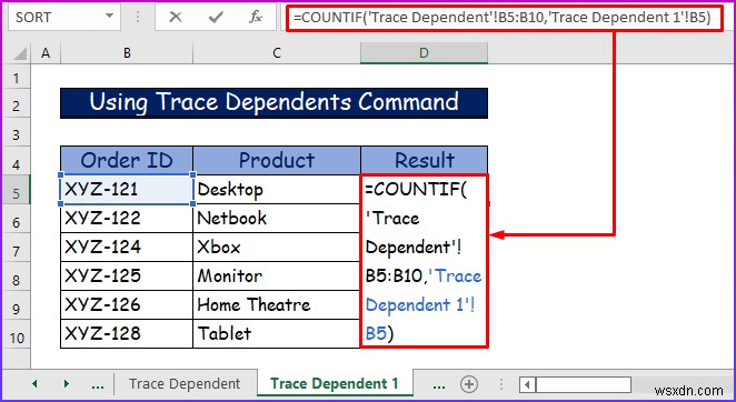 Cách theo dõi người phụ thuộc trên các trang tính trong Excel (2 cách dễ dàng)