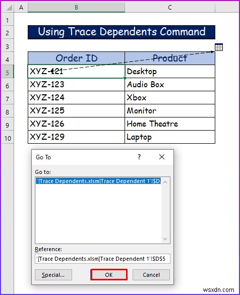 Cách theo dõi người phụ thuộc trên các trang tính trong Excel (2 cách dễ dàng)