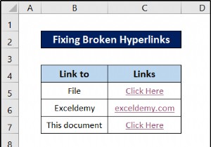 Cách sửa siêu liên kết bị hỏng trong Excel (5 cách)