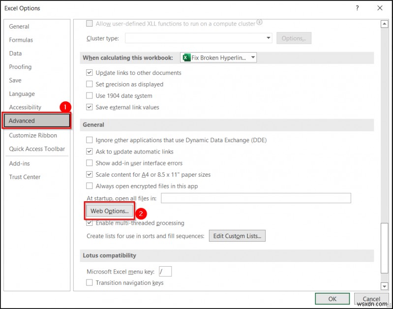 Cách sửa siêu liên kết bị hỏng trong Excel (5 cách)