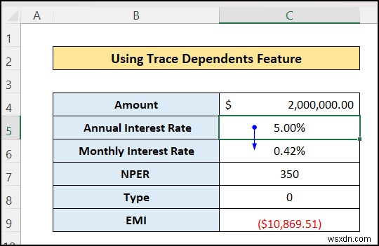 Theo dõi tiền lệ và người phụ thuộc trong Excel (với các bước nhanh)