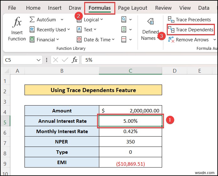 Theo dõi tiền lệ và người phụ thuộc trong Excel (với các bước nhanh)