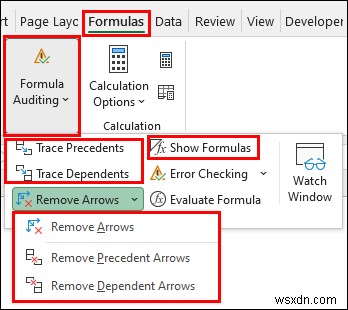 Cách theo dõi công thức trong Excel (3 cách hiệu quả)