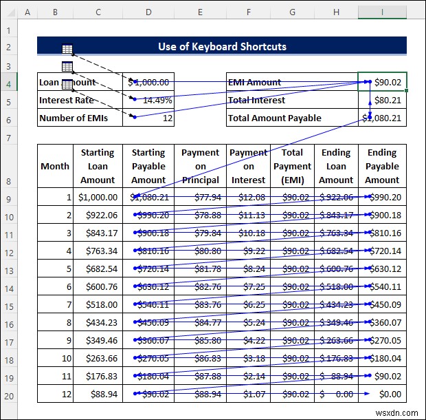 Cách theo dõi công thức trong Excel (3 cách hiệu quả)