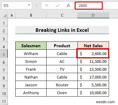 Cách ngắt liên kết trong Excel trước khi mở tệp (Với các bước đơn giản)