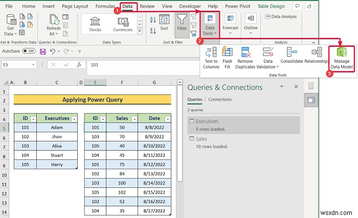 Cách tạo mô hình dữ liệu trong Excel (3 cách tiện dụng)