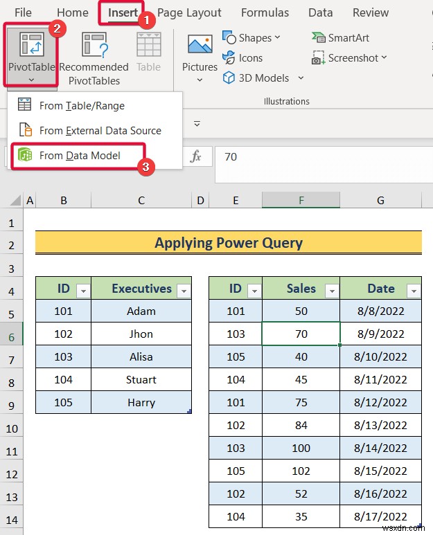 Cách tạo mô hình dữ liệu trong Excel (3 cách tiện dụng)