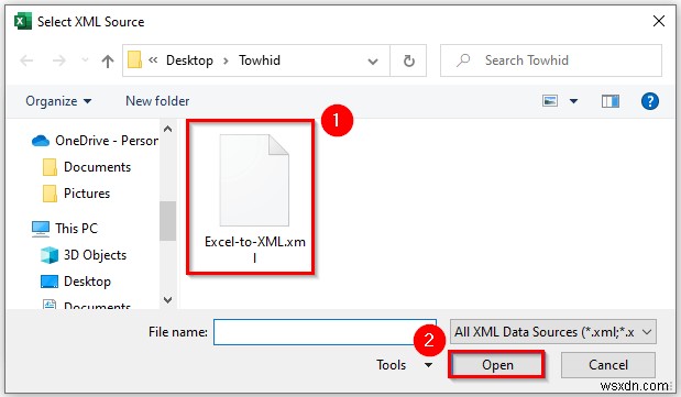 Cách lưu tệp Excel dưới dạng ánh xạ dữ liệu XML (với các bước dễ dàng)