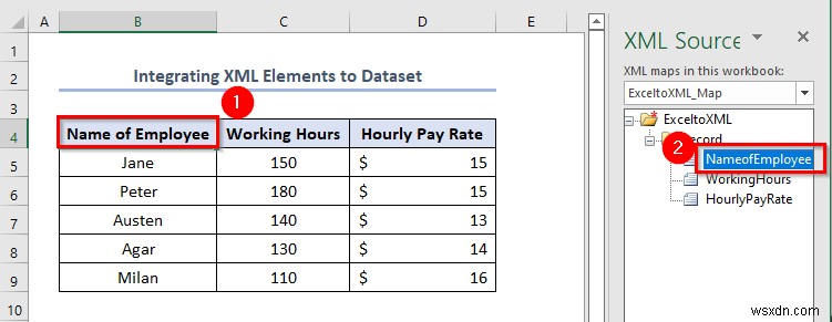 Cách lưu tệp Excel dưới dạng ánh xạ dữ liệu XML (với các bước dễ dàng)