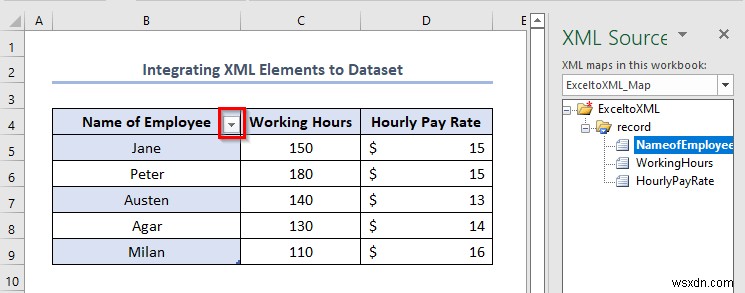 Cách lưu tệp Excel dưới dạng ánh xạ dữ liệu XML (với các bước dễ dàng)