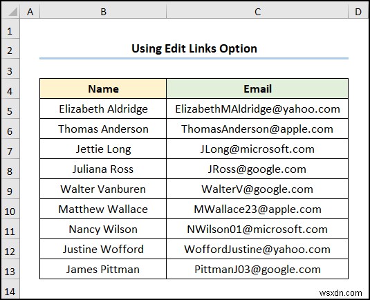 Cách xóa liên kết ẩn trong Excel (5 cách dễ dàng)