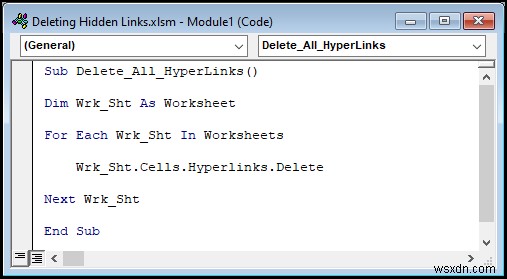 Cách xóa liên kết ẩn trong Excel (5 cách dễ dàng)