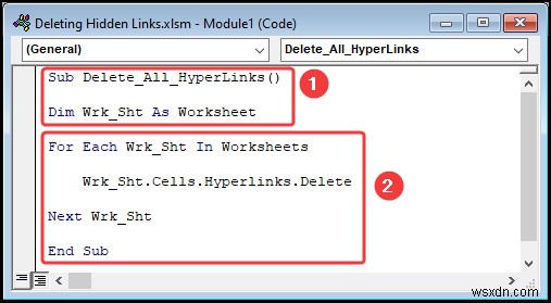 Cách xóa liên kết ẩn trong Excel (5 cách dễ dàng)