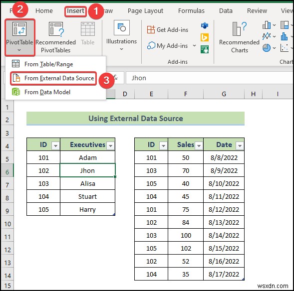 Cách lấy dữ liệu từ mô hình dữ liệu trong Excel (2 phương pháp dễ dàng)