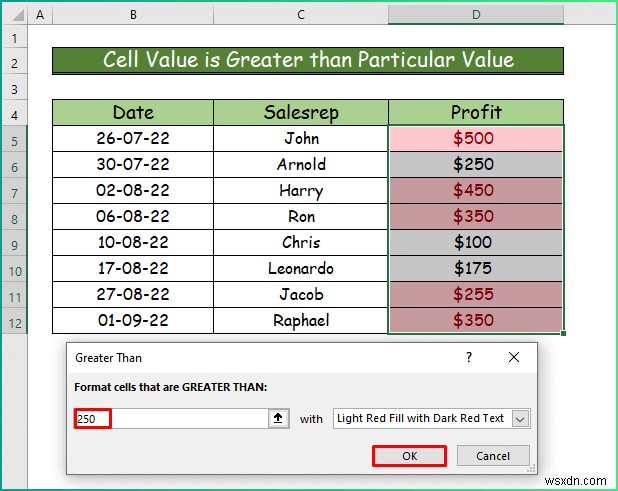 Cách áp dụng các kiểu định dạng có điều kiện khác nhau trong Excel