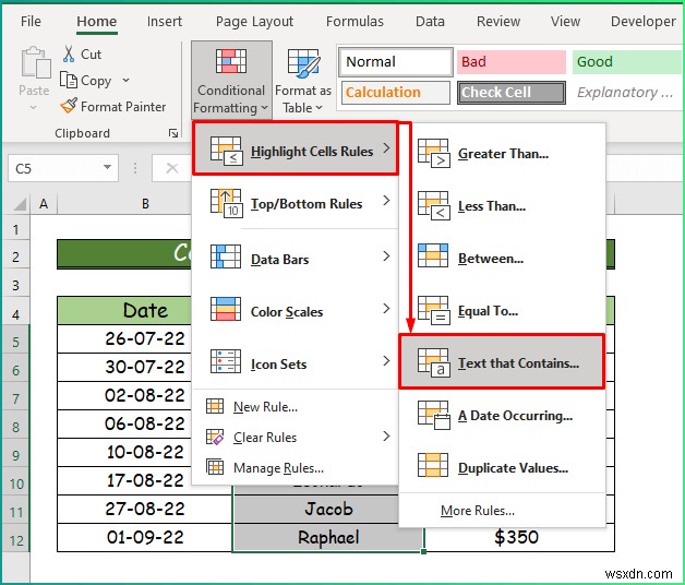 Cách áp dụng các kiểu định dạng có điều kiện khác nhau trong Excel