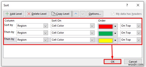 Cách lọc theo nhiều màu trong Excel (2 phương pháp dễ dàng)