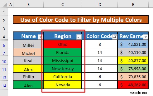 Cách lọc theo nhiều màu trong Excel (2 phương pháp dễ dàng)