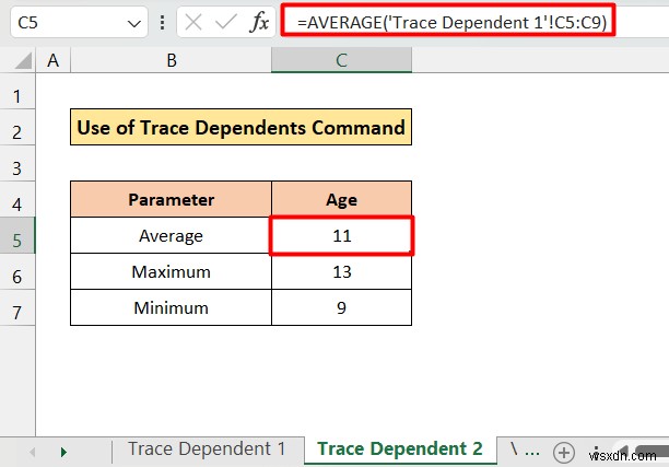 Cách theo dõi người phụ thuộc vào một trang tính khác trong Excel