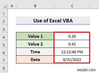 Cách tự động cập nhật với khoảng thời gian 5 giây trong Excel