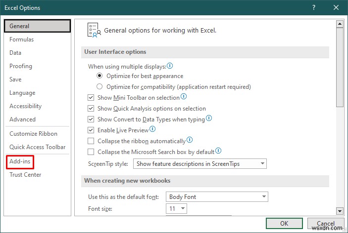 Cách cài đặt phân tích dữ liệu trong Excel