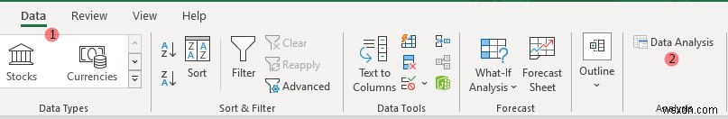 Cách cài đặt phân tích dữ liệu trong Excel