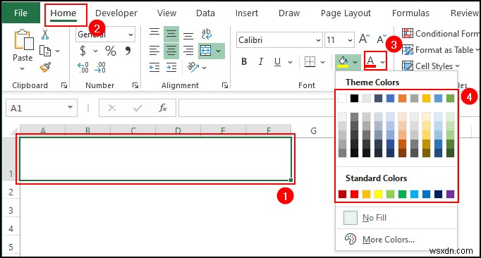 Cách tạo lịch trống trong Excel (Tải xuống mẫu miễn phí)