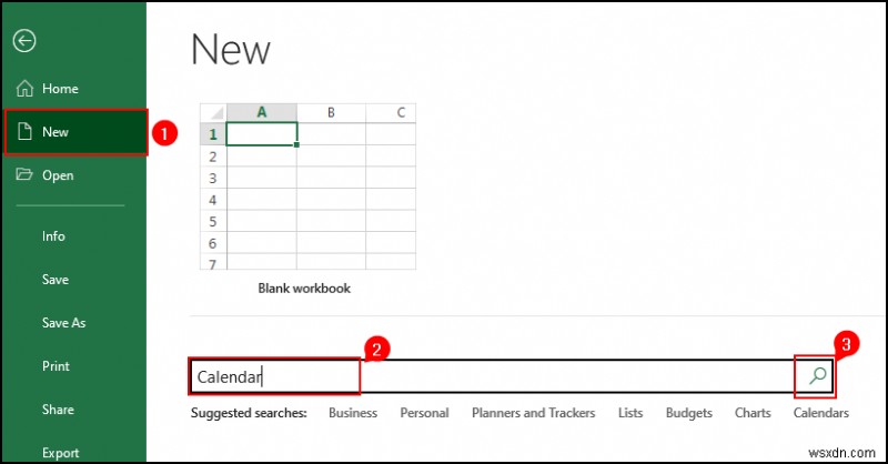 Cách tạo lịch trống trong Excel (Tải xuống mẫu miễn phí)