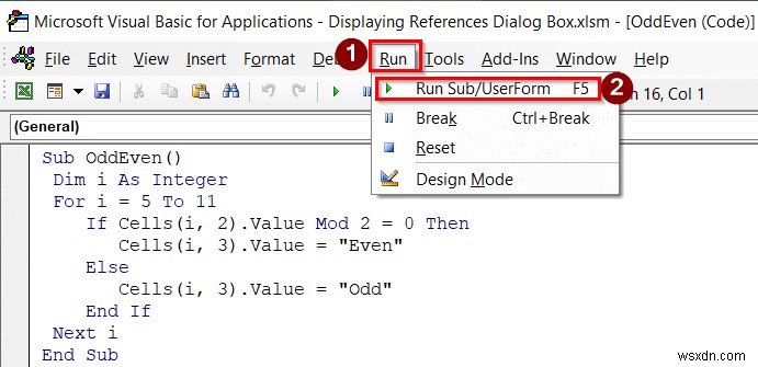 Cách hiển thị hộp thoại tham chiếu trong Excel