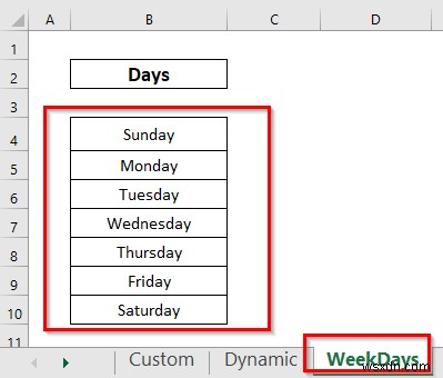 Cách tạo lịch hàng tuần trong Excel (3 cách phù hợp)