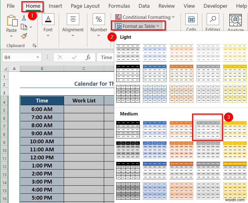 Cách tạo lịch hàng tuần trong Excel (3 cách phù hợp)