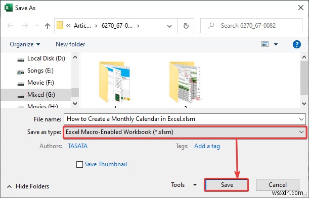 Cách tạo lịch hàng tháng trong Excel (3 cách hiệu quả)