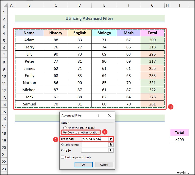 Cách lọc theo màu bằng định dạng có điều kiện trong Excel