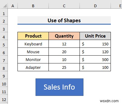 Cách tạo nút mà không cần Macro trong Excel (3 cách dễ dàng)