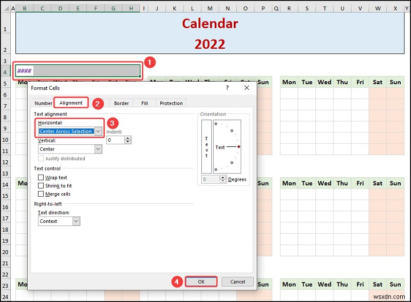 Cách tạo lịch hàng năm trong Excel (với các bước dễ dàng)