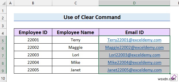 Cách xóa liên kết email trong Excel (7 cách nhanh)