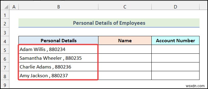 Cách sử dụng tính năng chuyển văn bản thành cột với tính năng chuyển hàng trong Excel