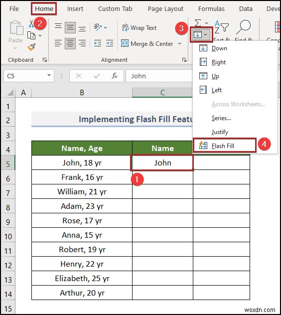 Cách chuyển văn bản thành cột mà không ghi đè trong Excel